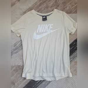 Nike Pale Yellow T-Shirt with Logo